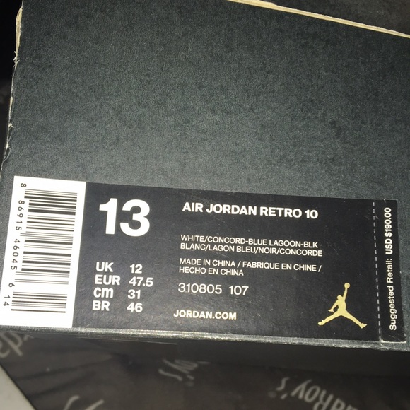 Air Jordan Retro 10 - Picture 5 of 5